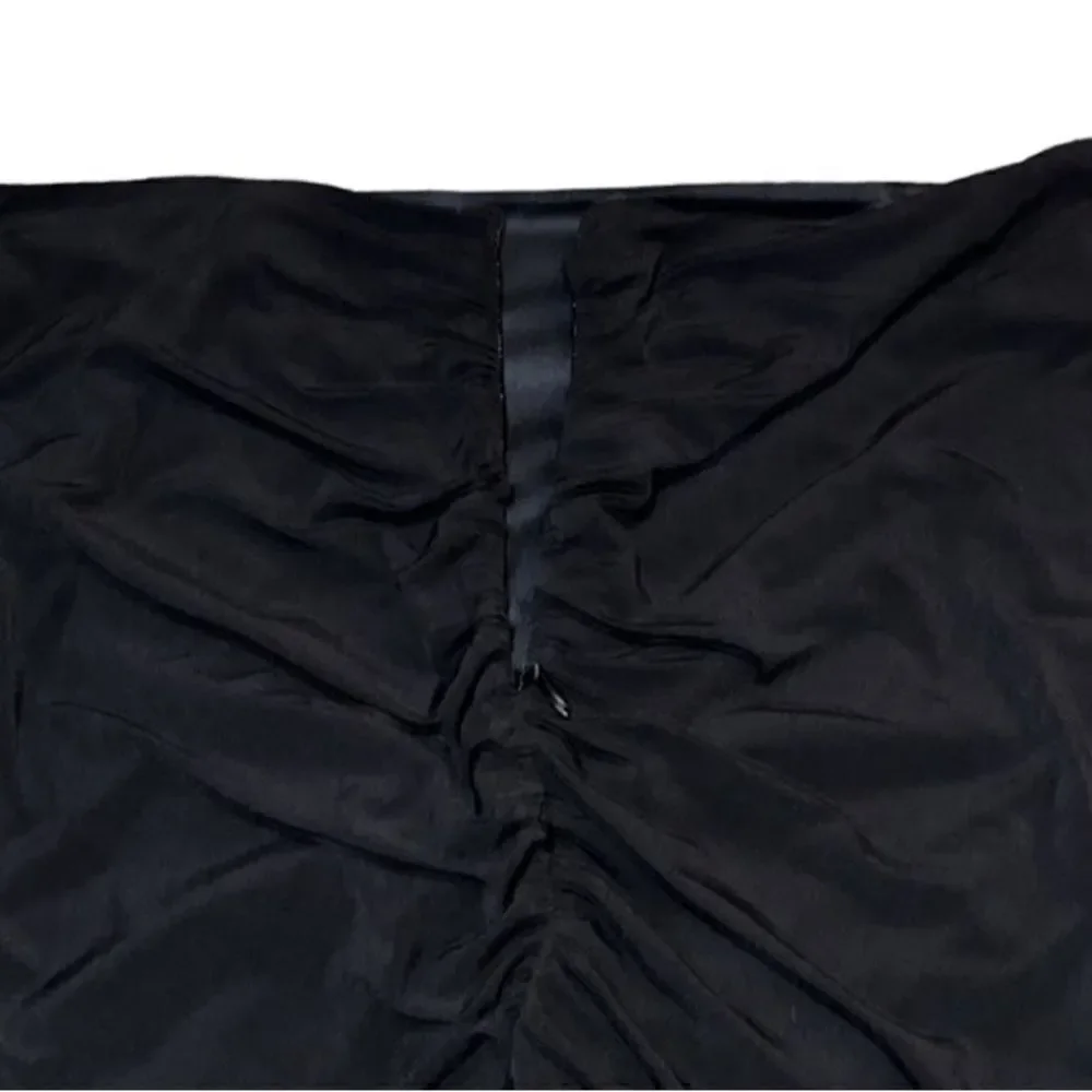 NY&Co X Gabrielle Union Draped Zipper Detail Mini Skirt